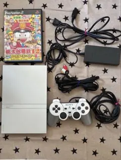 PlayStation 2 本体 シルバー + コントローラー + ゲーム