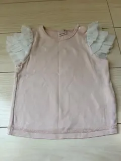 プティマイン　フリル　ピンク　トップス
