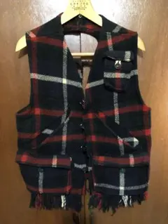 ヴィンテージ　90s パンキッシュ　ウールベスト