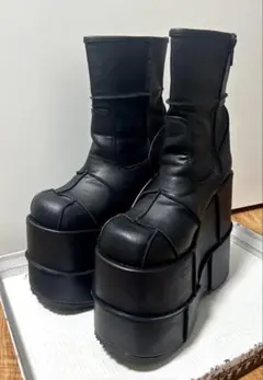 Demonia デモニア 厚底スニーカー ブーツ 黒25cm M7 - メルカリ