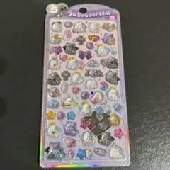 うるちゅるポップシール オバケーヌ 紫 ぷっくり 立体シール 新品未使用