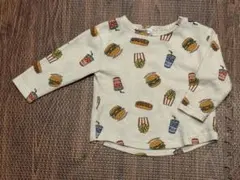 USED品 長袖 トレーナー トップス カットソー 90cm 食べ物