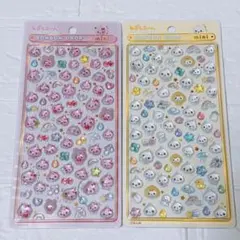 【正規品】ボンボンドロップシールミニ　しずくちゃん　ピンク　白