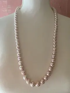 ピンクパールロングネックレス　ヴィンテージのサムネイル