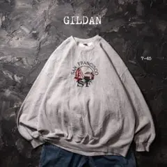 GILDAN トレーナー SAN FRANCISCO 刺繍　グレー