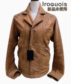 レア出品　新品未使用Iroquoisダメージ加工羊革ジャケット