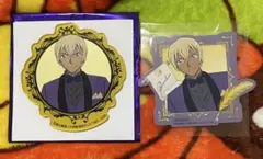 名探偵コナンカフェ　アクリルコースター　ステッカー　安室透