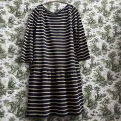 Petit Bateau プチバトー　ボーダーワンピース　Sサイズのサムネイル