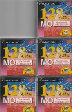 IMATION 3.5㌅ MOディスク 128MB 5枚セットMacフォーマット