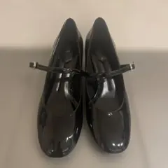 ◉美品　ZARAエナメルパンプス　ブラック サイズ37