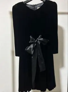 黒 ベルベット ドレス