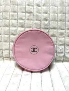 CHANEL シャネル ノベルティ 丸型ポーチ ピンク ココマーク - メルカリ