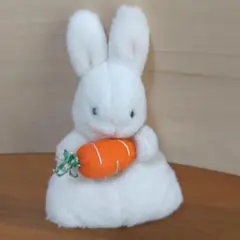 セキグチ うさぎ にんじん 人参 ぬいぐるみ レトロ 当時物 - メルカリ