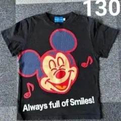 130センチ　ディズニー ミッキーマウス Tシャツ 黒　東京ディズニーリゾート
