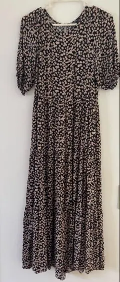 ZARA 花柄マキシ丈ワンピース