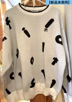 【FILA GOLF:フィラゴルフ】レディース ロゴクルーネックセーター