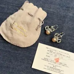 Vivienne Westwood リボンパールモチーフ ピアス