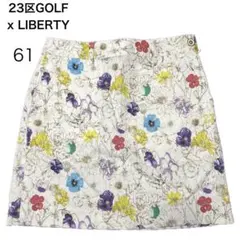 希少⭐️23区GOLF ゴルフパンツ/リバティアートファブリックコラボ