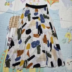 総柄 個性的 ロングスカート