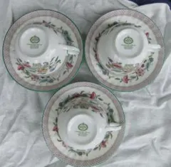 MINTON HADDON HALL TRELLIS グリーンカップ＆ソーサー