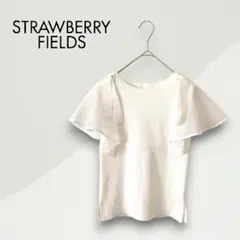 【ストロベリーフィールズ】リブ メッシュスリーブ トップス 【古着】のサムネイル