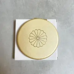 新品未使用 皇居限定 コンパクトミラー 人気のシャンパンゴールド 手鏡 金色