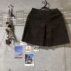 【美品】年末年始値下げZARAダークグリーン コーデュロイ ミニスカート