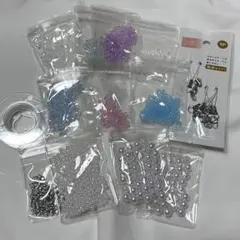 ビーズセット 多彩な色と素材 アクセサリー製作用