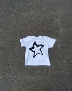 S サイズ★星★y2k White Tshirt star street