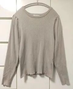 【未使用】GLOBAL WORK ベージュ ニット M