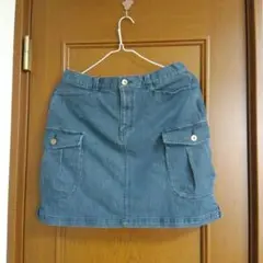 新品！デニムのミニスカートのサムネイル