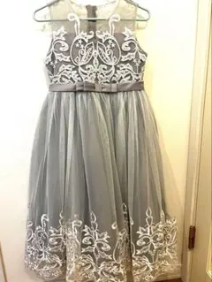 グレー　発表会ドレス　140
