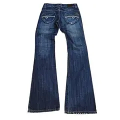 00s y2k フレアデニム フェアリーグランジ ヒゲ　平成ギャル