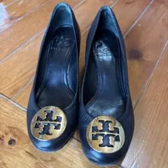 TORY BURCH ウェッジソール パンプス ブラックのサムネイル
