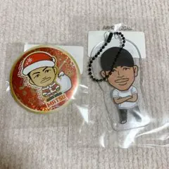 EXILE 松本利夫 缶バッジとクリアチャーム