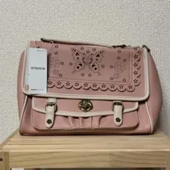 アクシーズファム　蝶々パンチングバッグ3WAY淡桃色新品リュックショルダーハンドのサムネイル