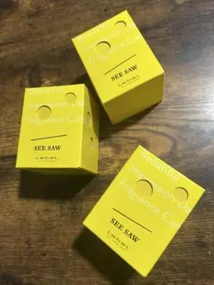 SEE/SAW フレグランスアロマキャンドル　3個セット