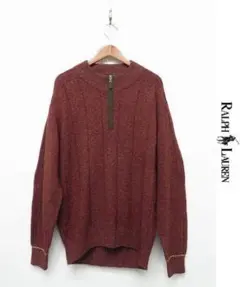 G347/CHAPS RALPH LAUREN セーター ハーフジップ シルク混のサムネイル