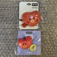 【BTS・BT21】TATA ベビーヘアポニー&たっとんヘアポニー(2点セット)