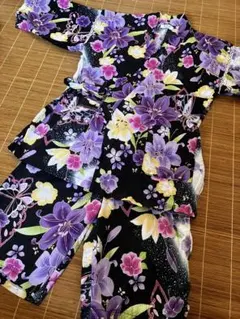 花柄　甚平 Sサイズ　レディース　子供にも！