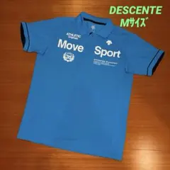 DESCENTE Move Sport ポロシャツ 水色　Mサイズのサムネイル
