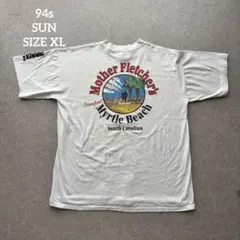 USA製サン94年ビーチクラブTシャツXLシングルステッチSUN