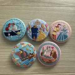 ディズニープリンセス刺繍ピンバッジセット