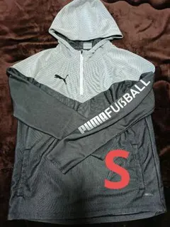 PUMA fussball ウェア　グレー/ブラック　S　ジップパーカー