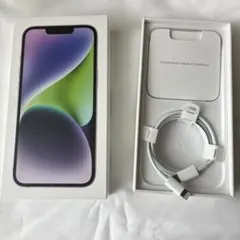iPhone14パープル　箱