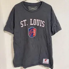 ミッチェルアンドネス Tシャツ クルーネック 半袖 ロゴワッペン Mサポーター