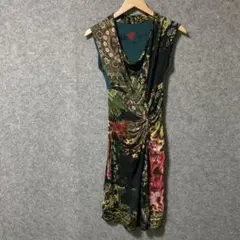 Desigual ノースリーブ ワンピース エキゾチック総柄