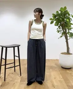JUN MIKAMI ホルターネック タンクトップ オフホワイト - メルカリ