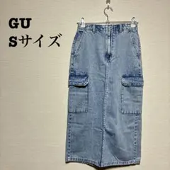 【タグ付き】GU デニム風スカート Sサイズ