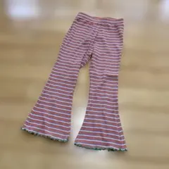 ストライプ フレアパンツ ⭐︎オレンジ